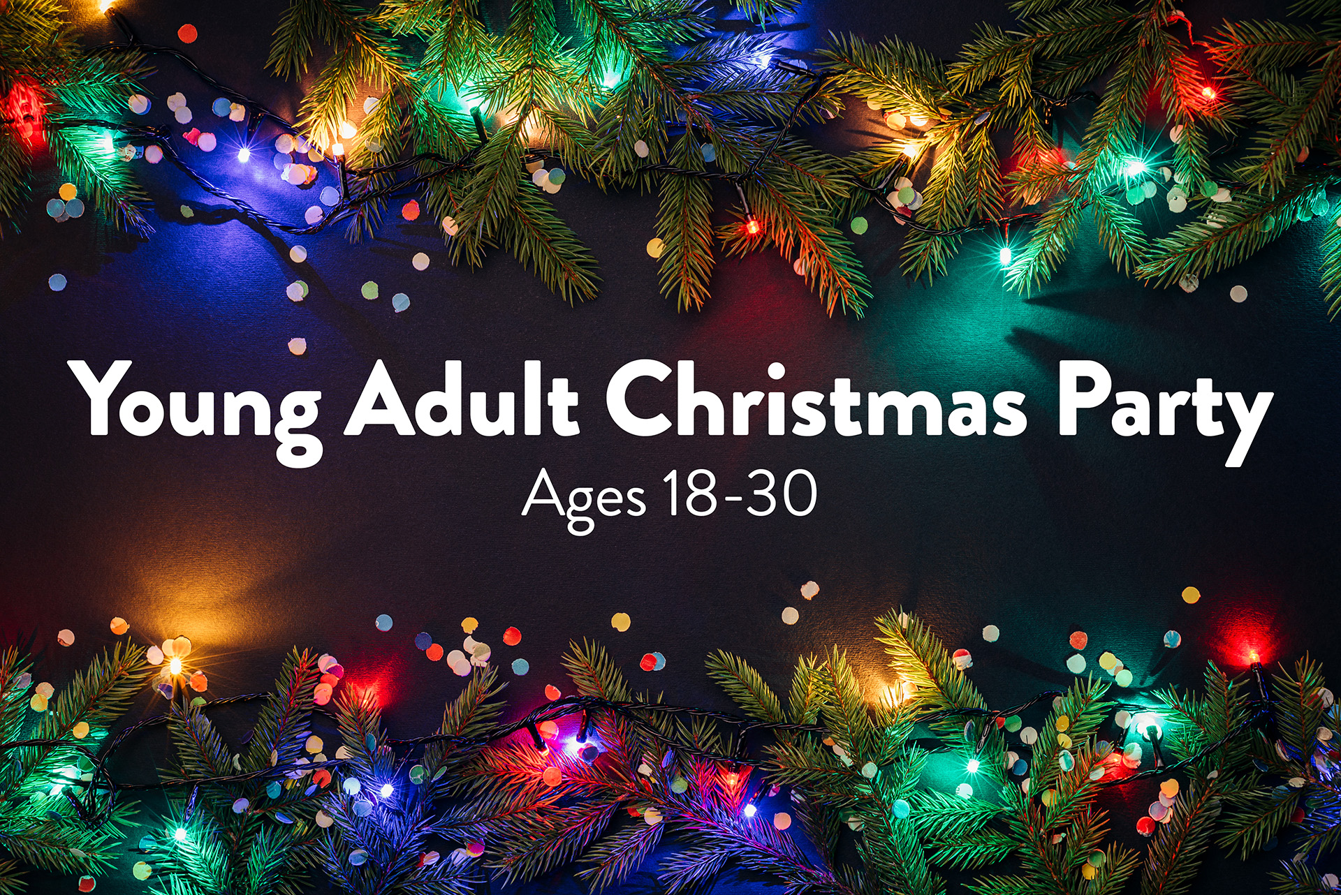 Young adult Christmas party
