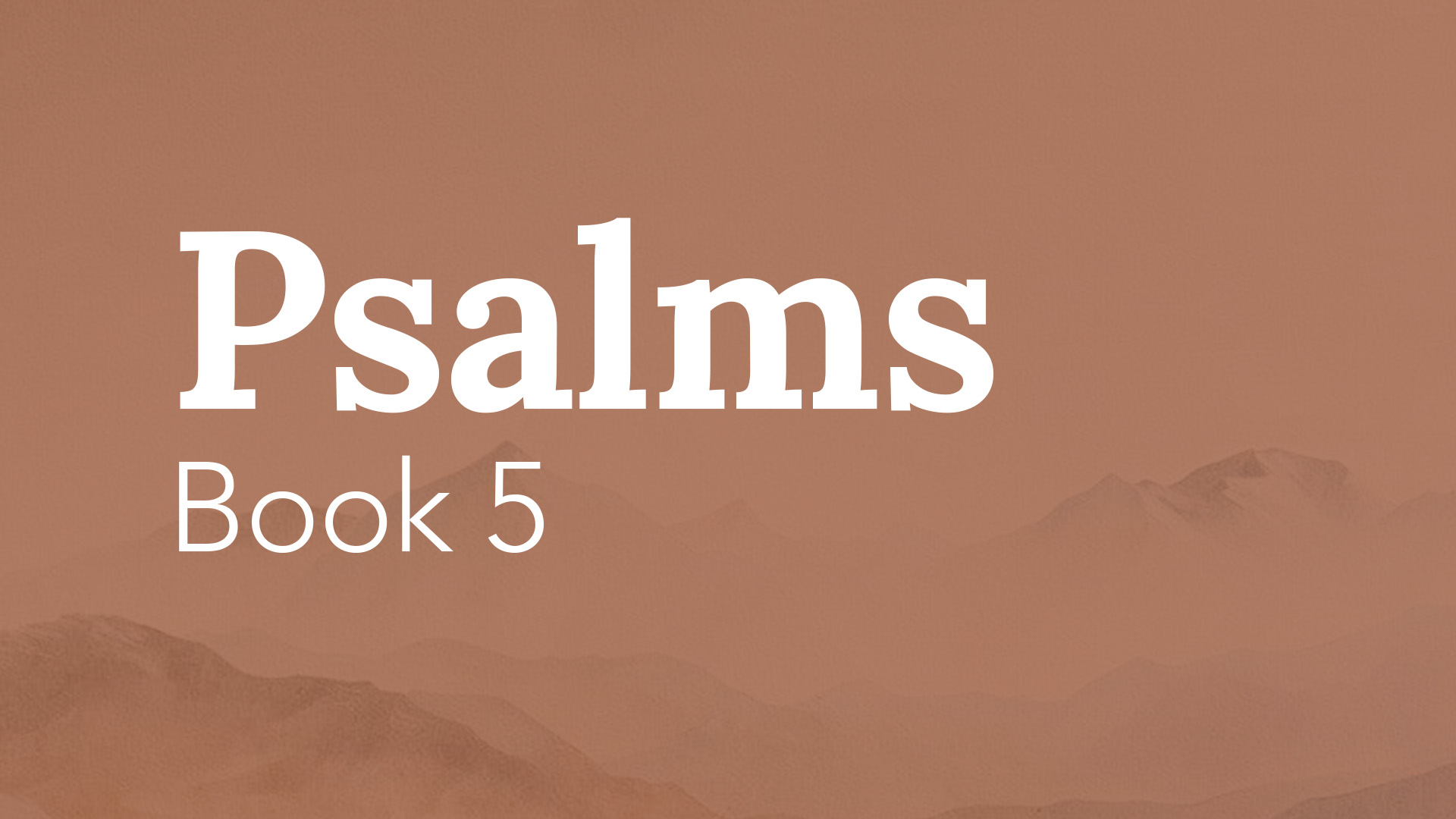 Psalms Sermon Series Psalms sermon series design image